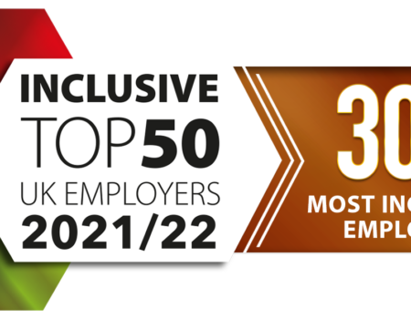Inspire North appears again on the Inclusive Top 50 UK Employers List!
